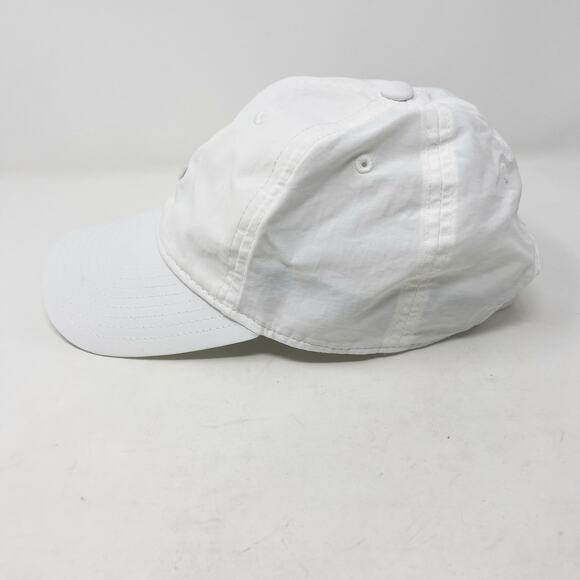 Adidas Womens White Black Relaxed Strap Back Hat Embroidered Logo Cap Adjustable - Picture 4 of 11